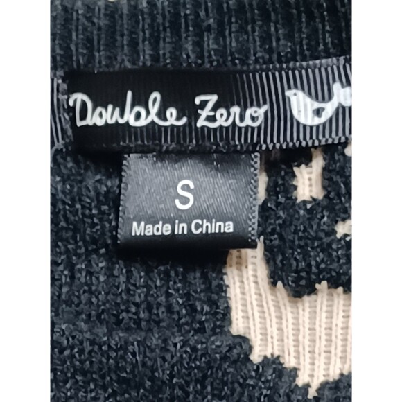 Double Zero Embroidered Knit Zip-up  Cardigan Sweater Women's Size Small - Picture 7 of 8